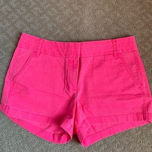 Jcrew pink chino shorts